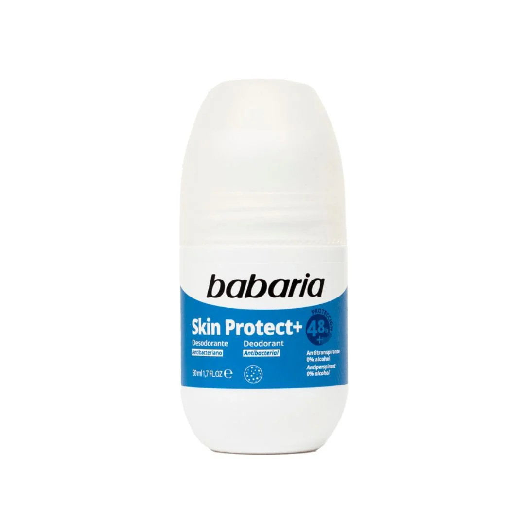 Babaria, Skin Protect+, 48h Protection, Deodorant-Roll-On, Unisex, 50 ml