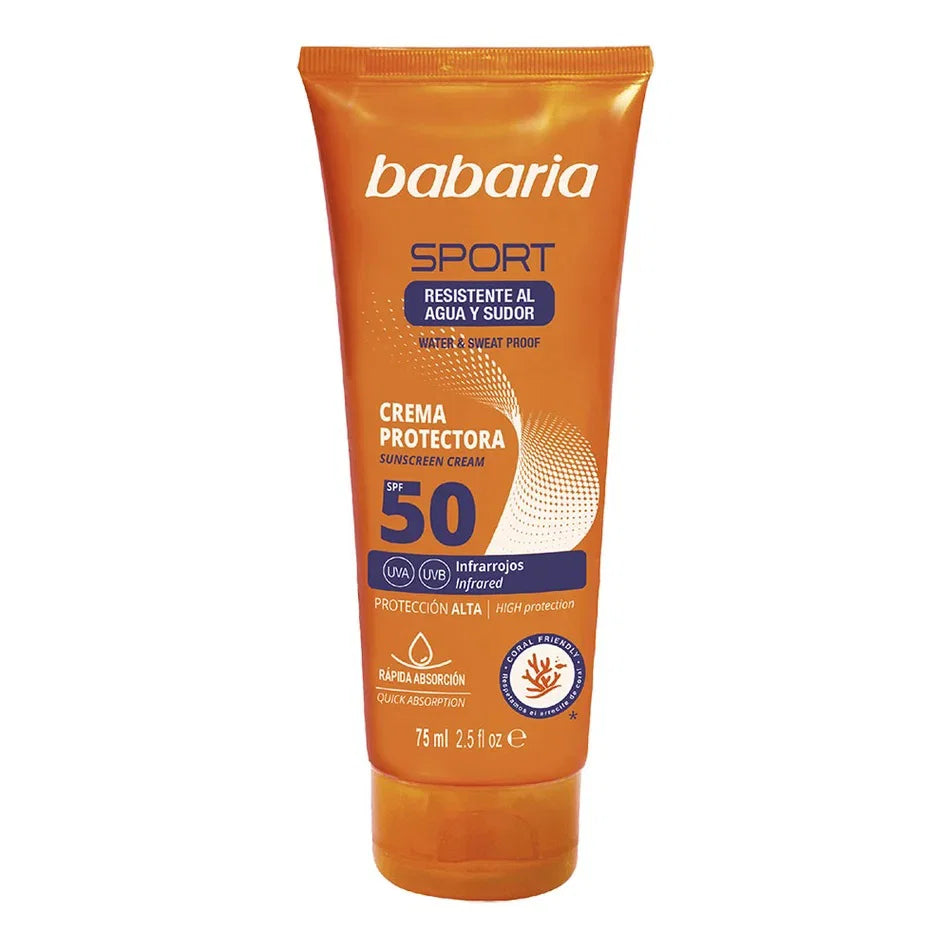 Babaria, Sport, Sonnenschutz, Sonnencreme, SPF 50, 75 ml