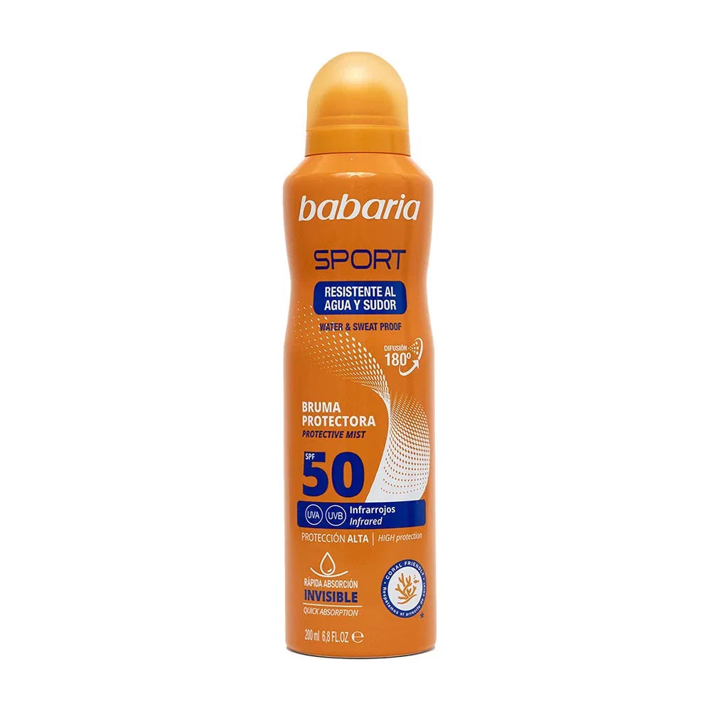 Babaria, Sport, Sonnenschutz, Sonnenschutzspray, SPF 50, 75 ml