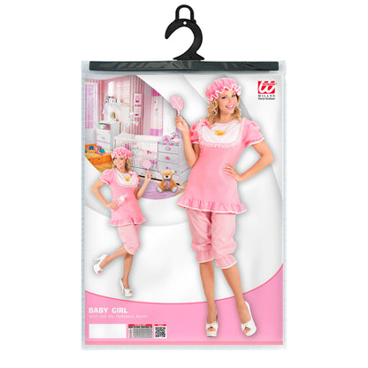 "BABY MÄDEL" (Oberteil mit Lätzchen, kurze Hose, Mütze) – Ansicht 4