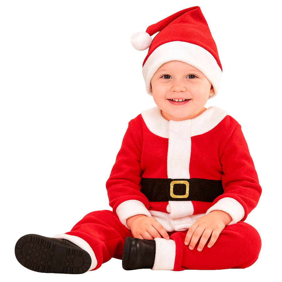 "BABY WEIHNACHTSMANN FÜR JUNGEN" (Oberteil, Hose, Mütze) – Detailansicht