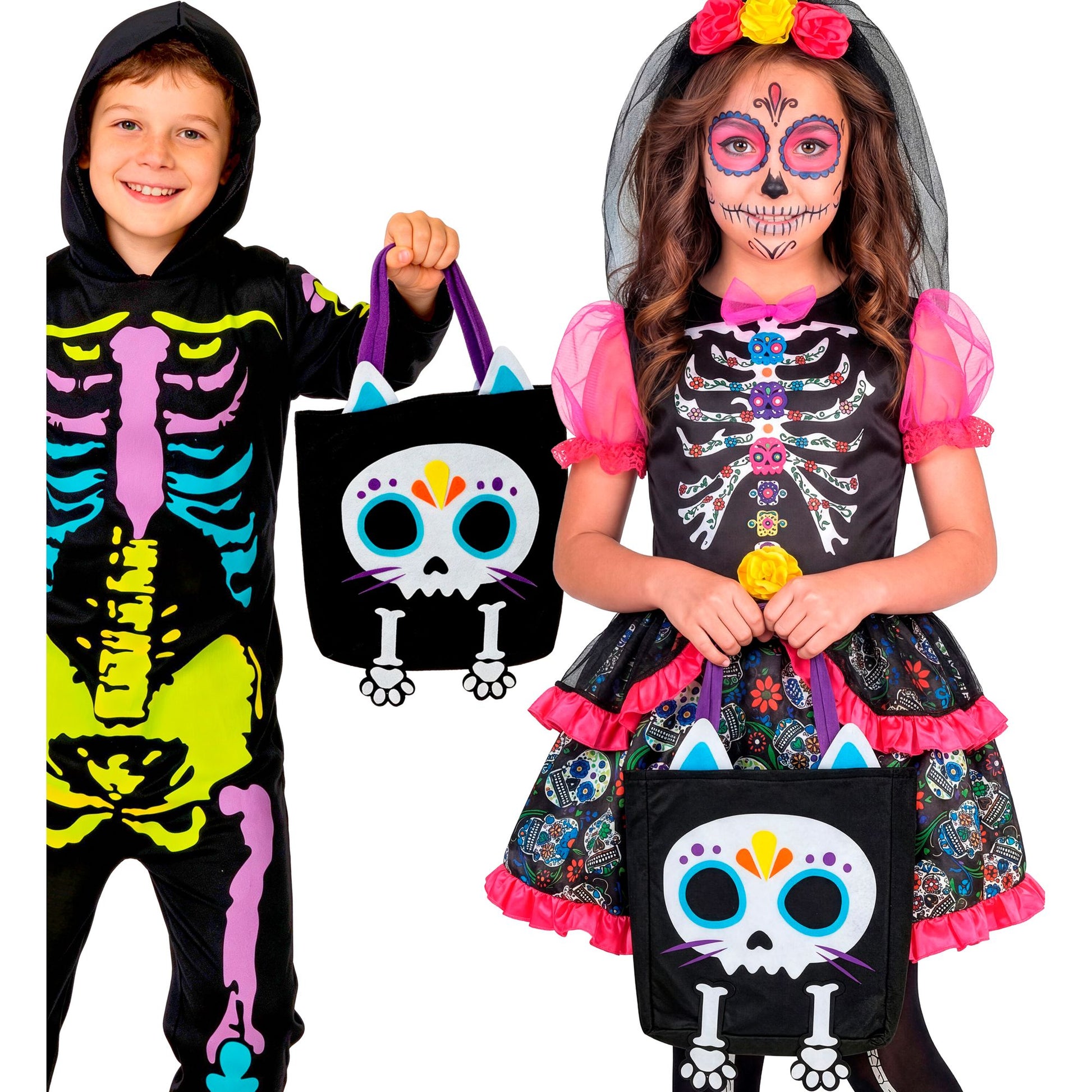 "BAG TRICK OR TREAT CAT SKELETON" – Ansicht 3