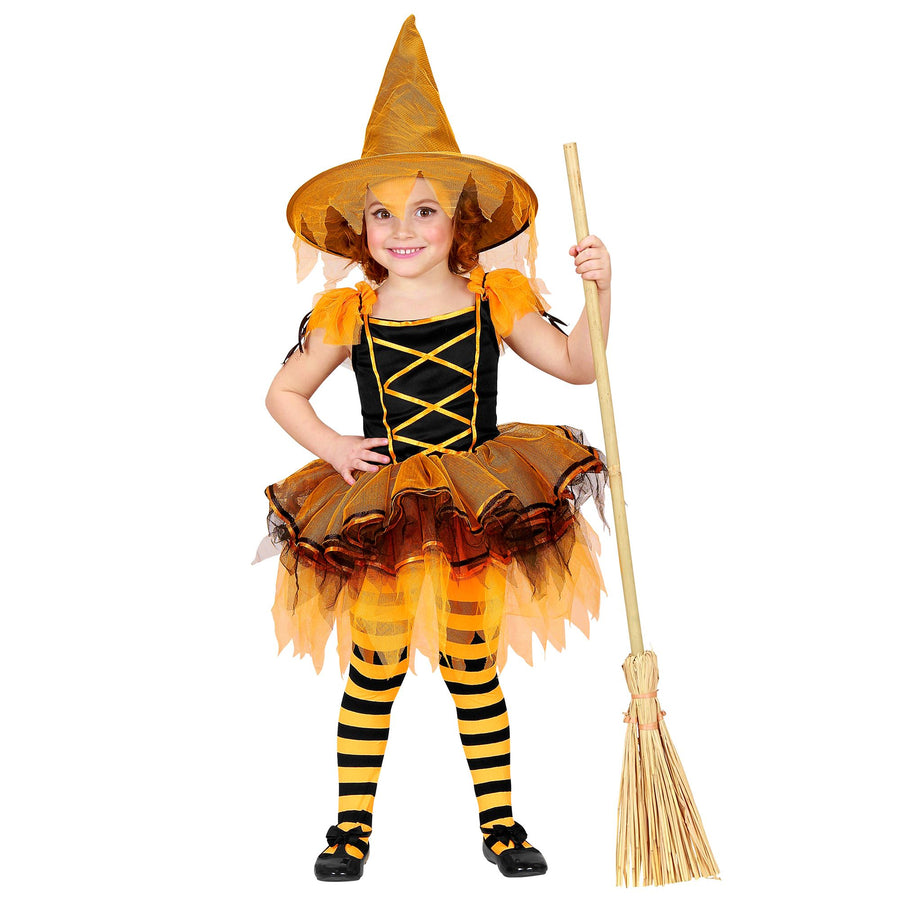 "BALLERINA HEXE" (Kostüm mit Tutu, Hut) – Vorderansicht