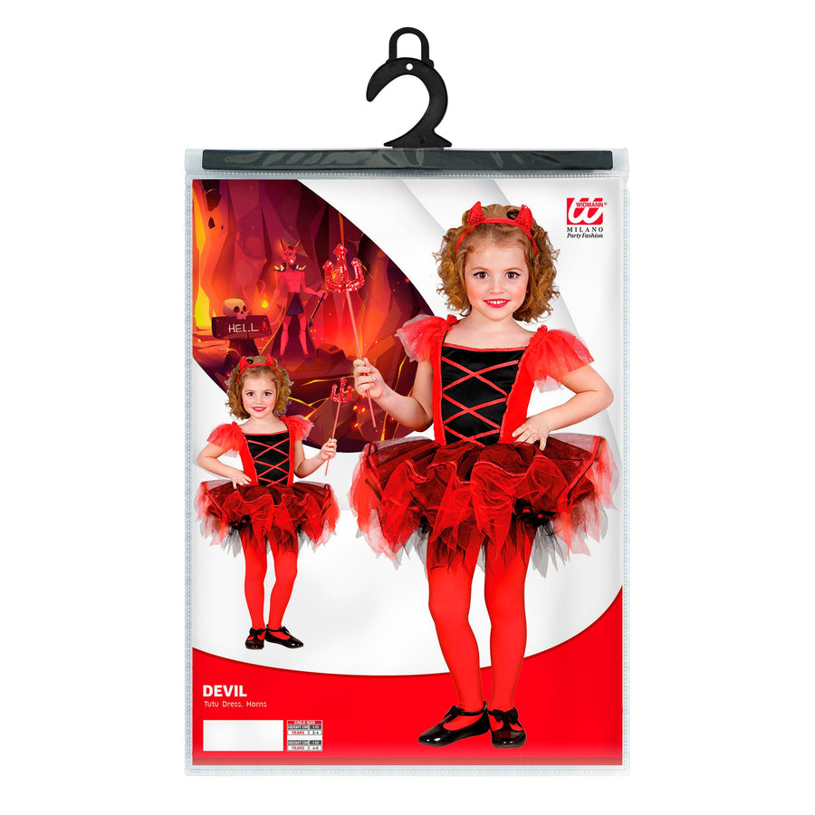 "BALLERINA TEUFELIN" (Kostüm mit Tutu, Hörner) – Detailansicht