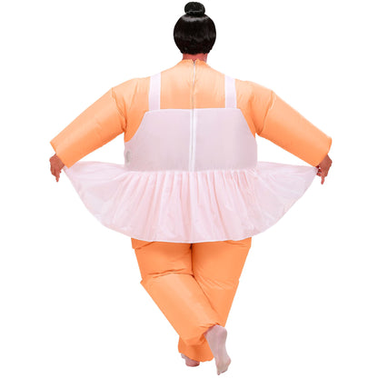"BALLETTÄNZERIN" (aufblasbares Kostüm mit Gebläse) mit Batterie – Ansicht 4