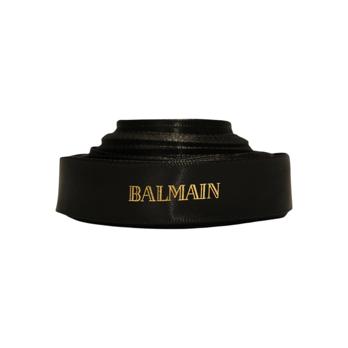 Balmain Schwarze Geschenkbandrolle, 19 mm