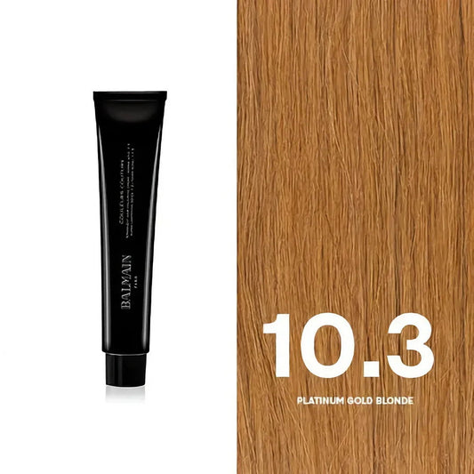Balmain Professionnel, Couleurs Couture, Permanente Haarfarbe, 10.3 Platinum Gold Blonde, 60 ml