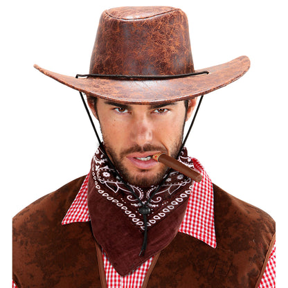 "BANDANA BRAUN" 55X55 cm - 100% Baumwolle – Ansicht 4