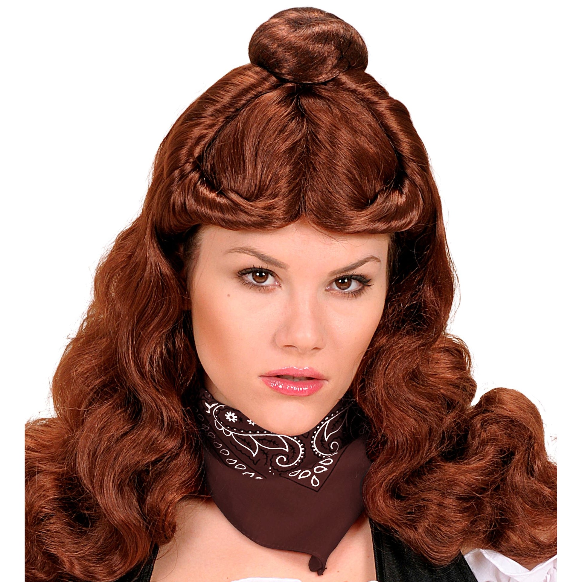 "BANDANA BRAUN" 55X55 cm - 100% Baumwolle – Ansicht 5