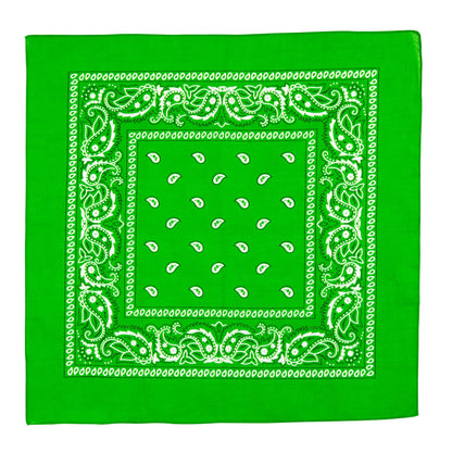 "BANDANA GRÜN" 55x55 cm - 100% Bauwolle – Detailansicht