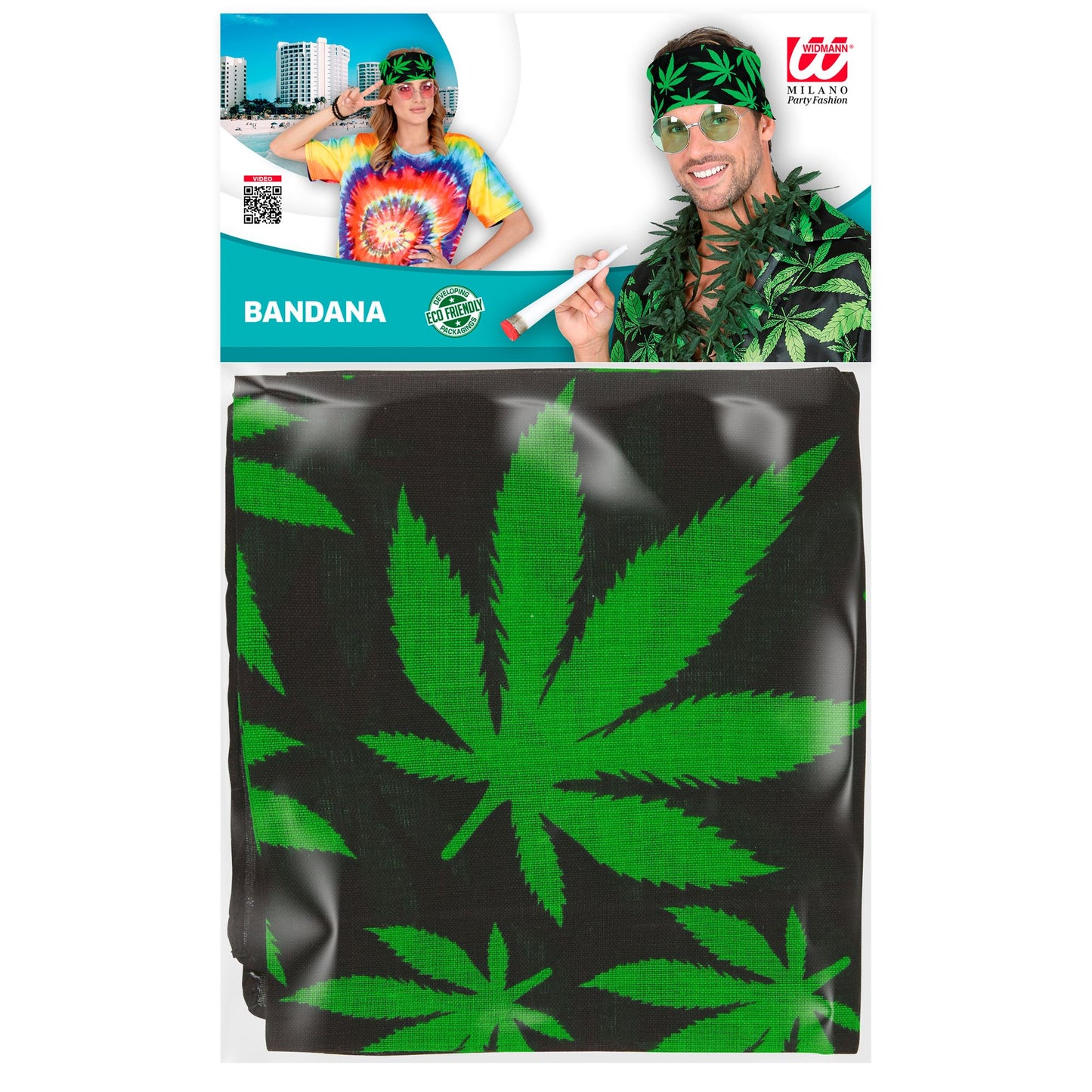 "BANDANA MARIHUANA" 55x55 cm - 100% Bauwolle – Ansicht 3