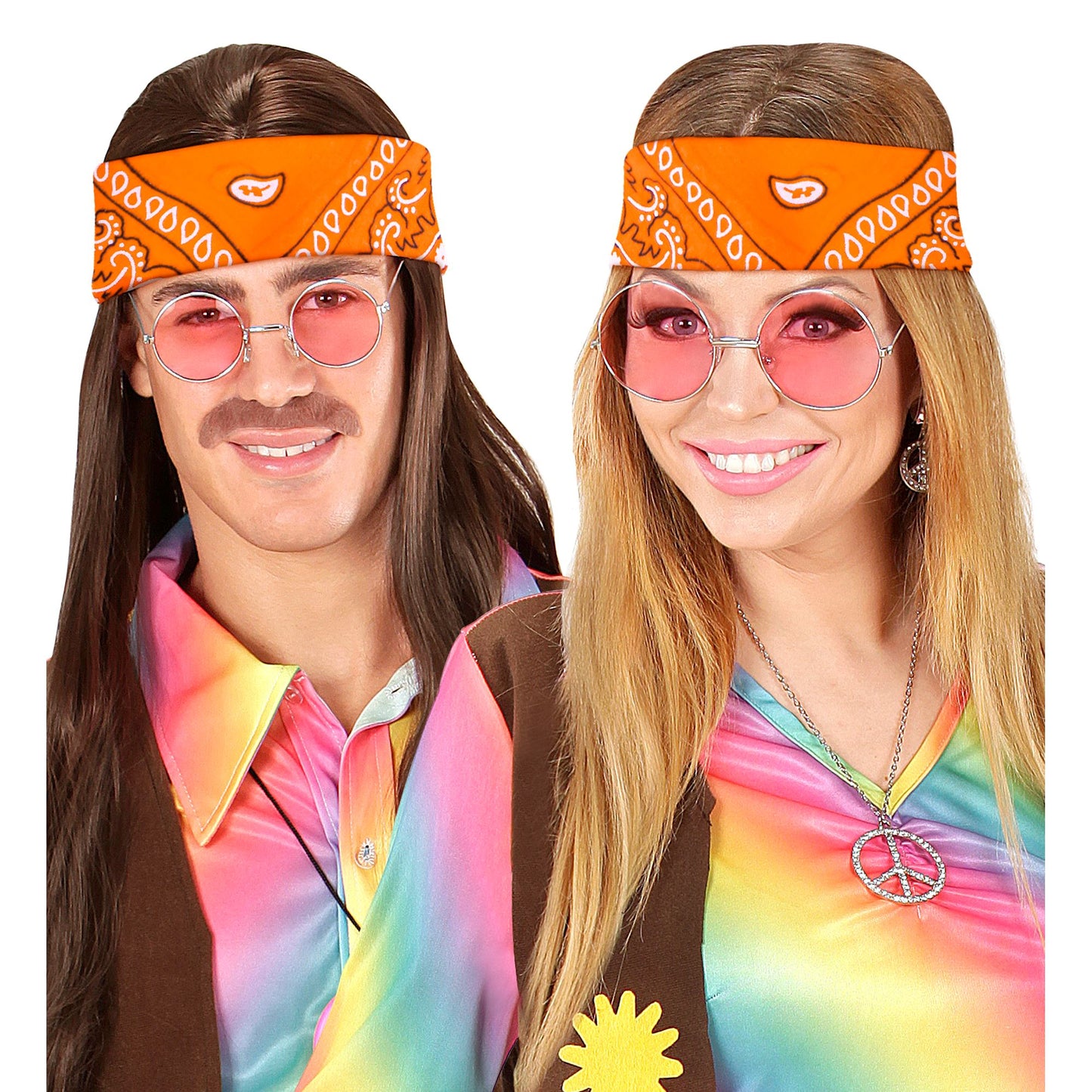 "BANDANA ORANGE" 55x55 cm - 100% Bauwolle – Ansicht 4