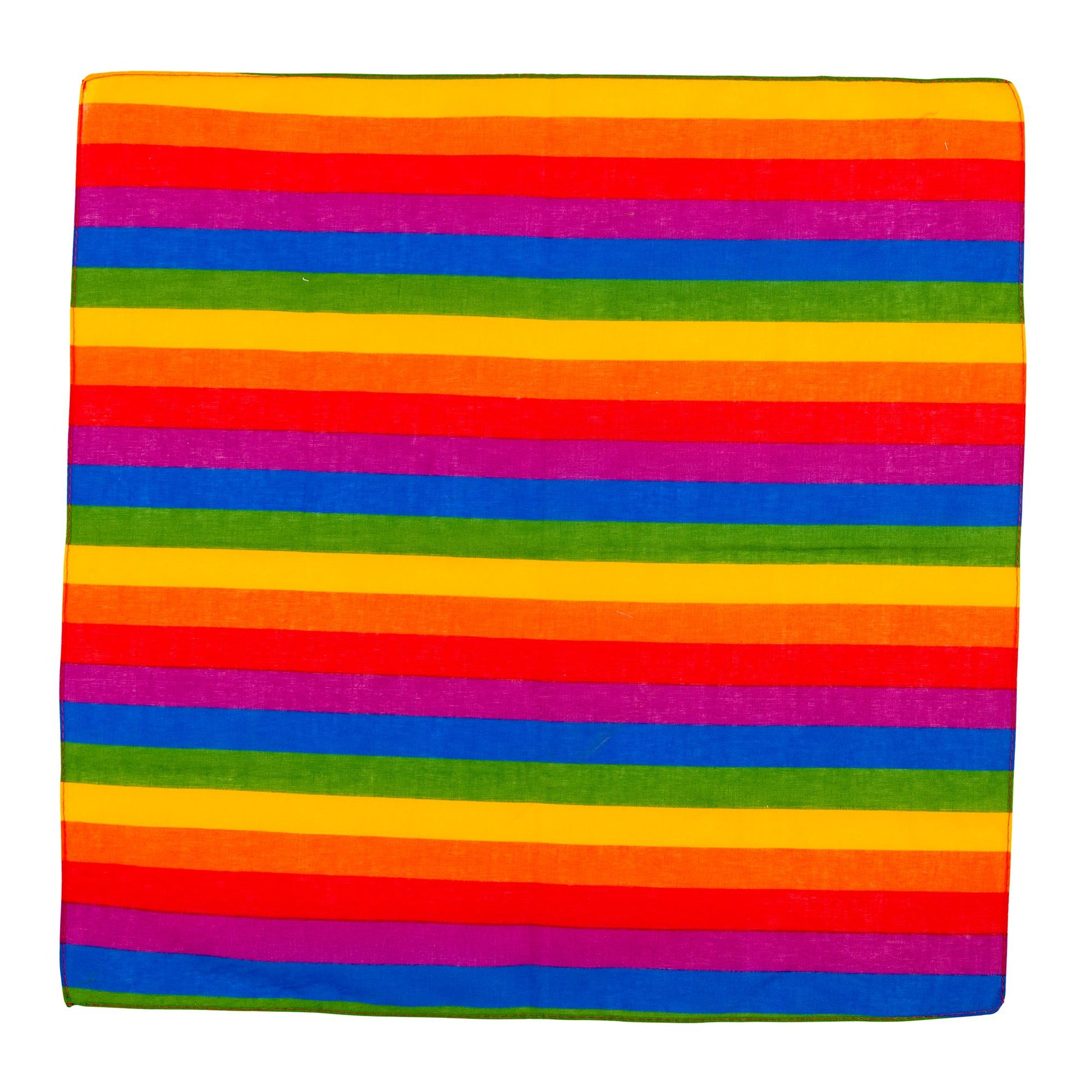 "BANDANA REGENBOGEN " 55x55 cm - 100% Bauwolle – Detailansicht