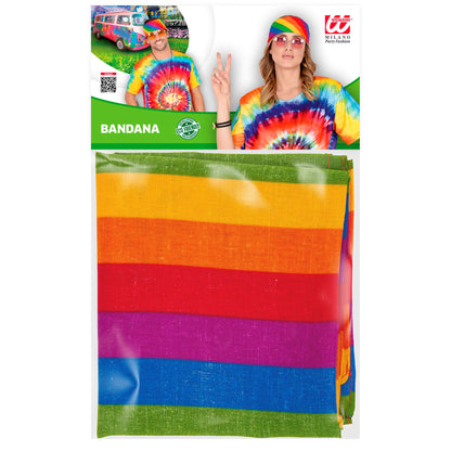 "BANDANA REGENBOGEN " 55x55 cm - 100% Bauwolle – Ansicht 3