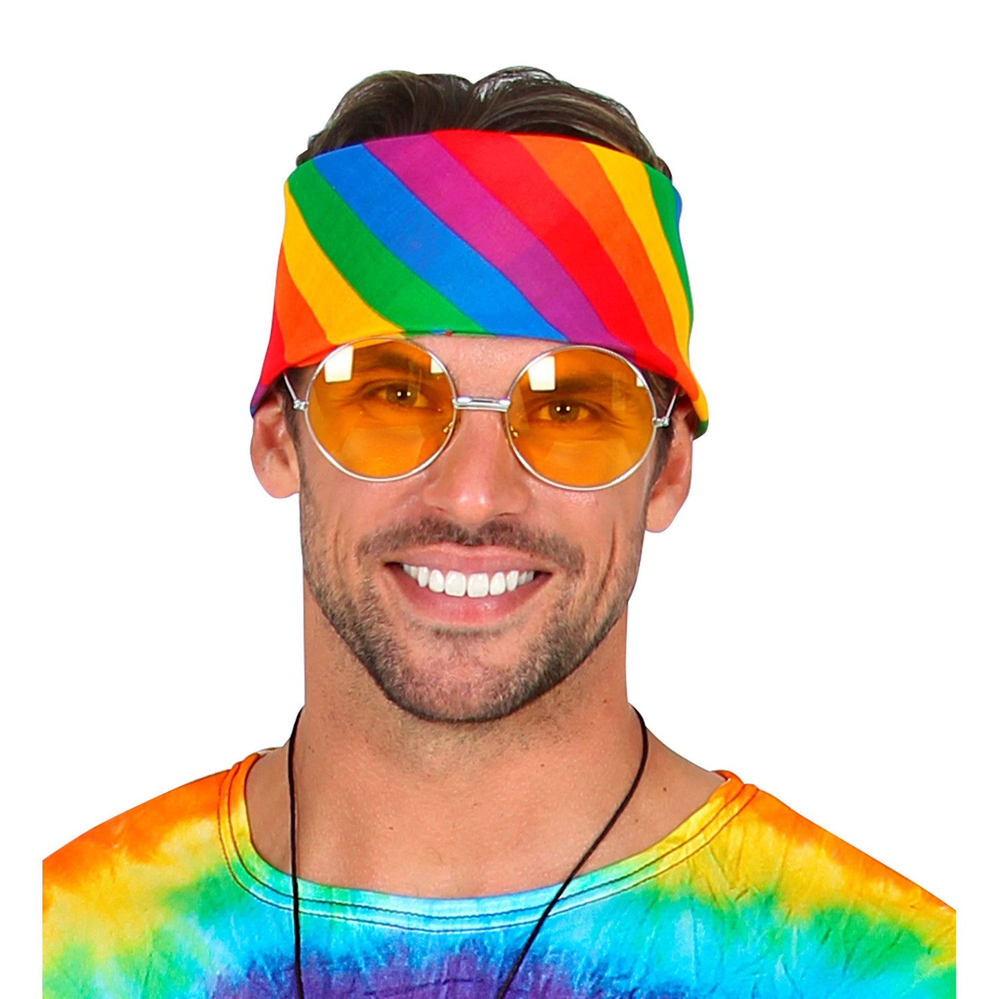 "BANDANA REGENBOGEN " 55x55 cm - 100% Bauwolle – Ansicht 4
