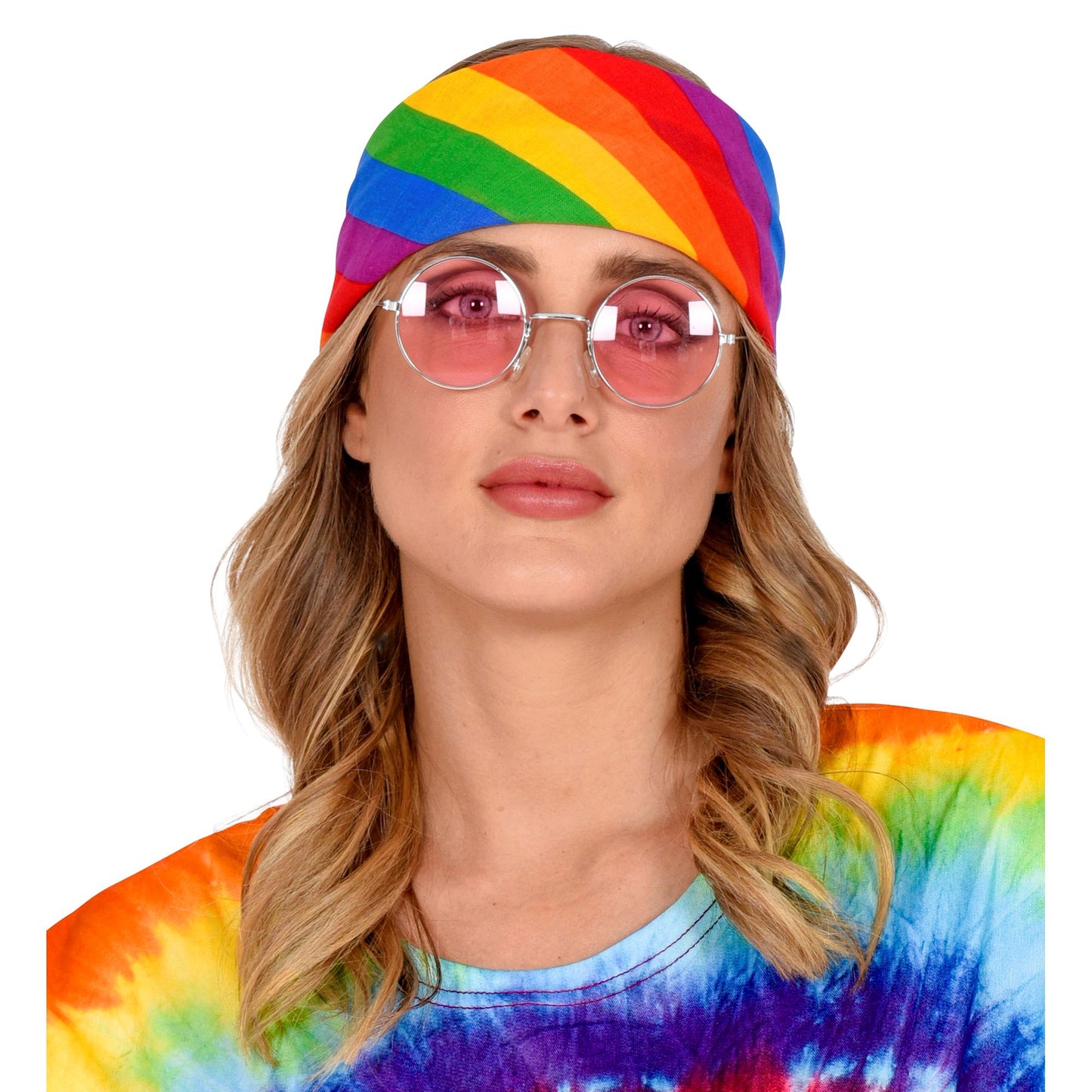 "BANDANA REGENBOGEN " 55x55 cm - 100% Bauwolle – Ansicht 5