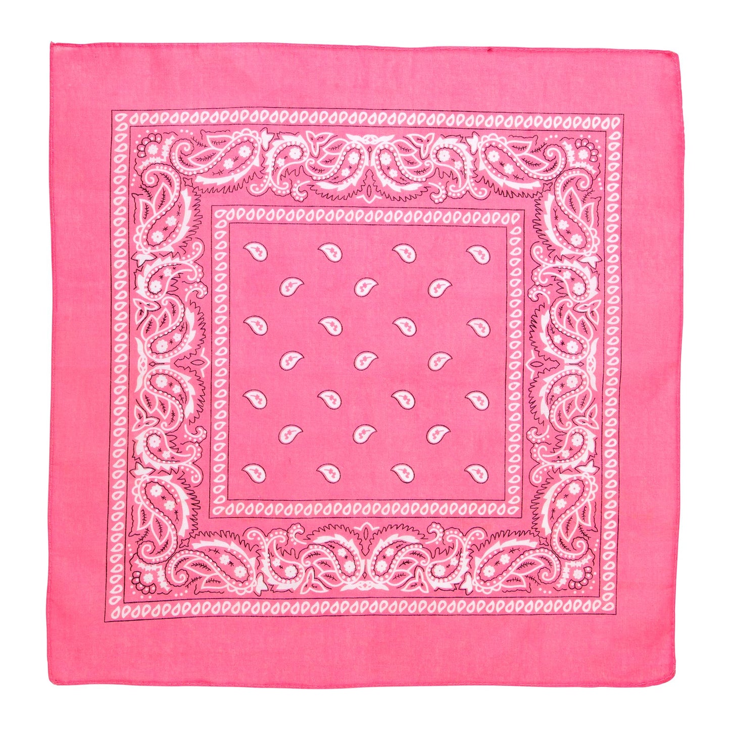 "BANDANA ROSA" 55x55 cm - 100% Bauwolle – Detailansicht