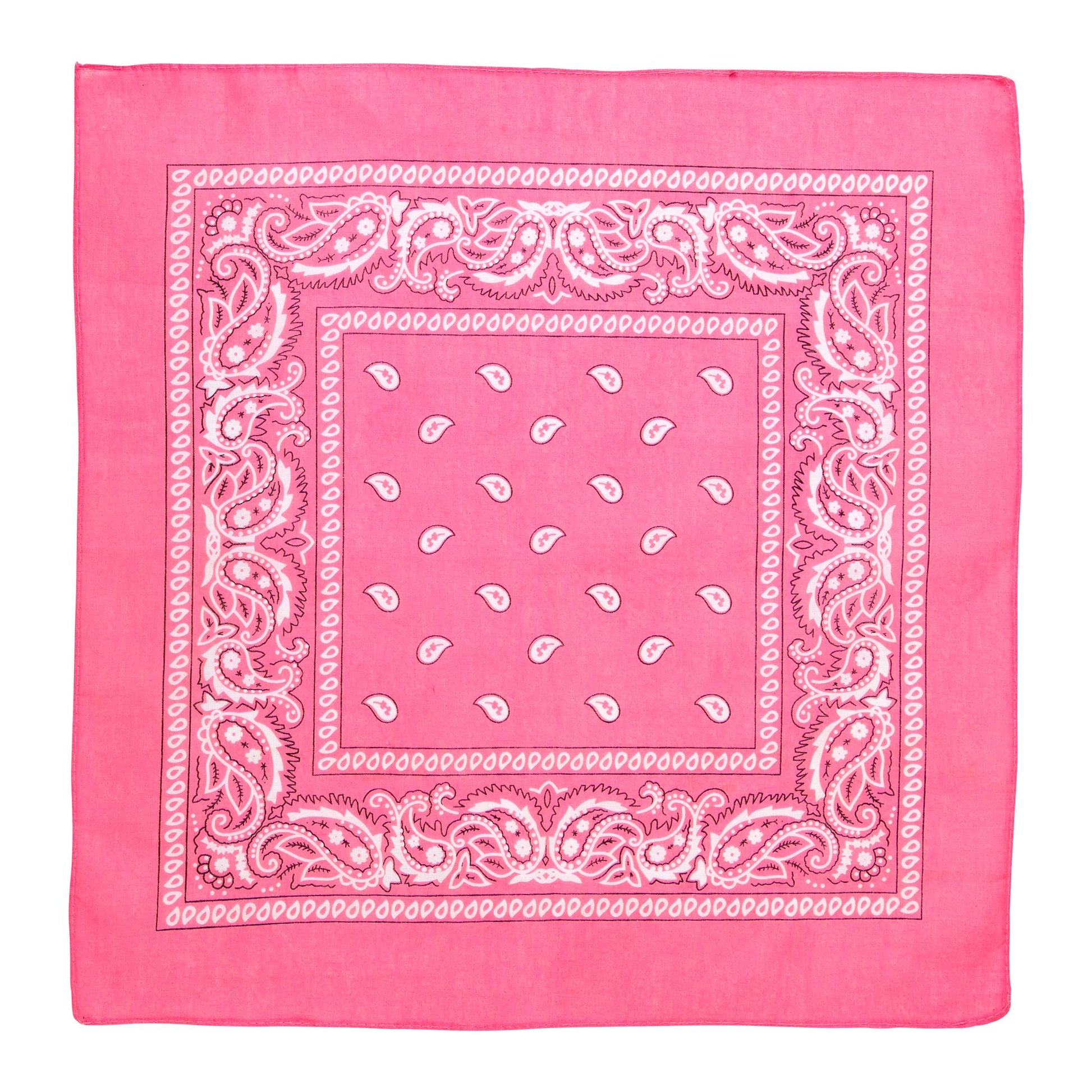 "BANDANA ROSA" 55x55 cm - 100% Bauwolle – Detailansicht