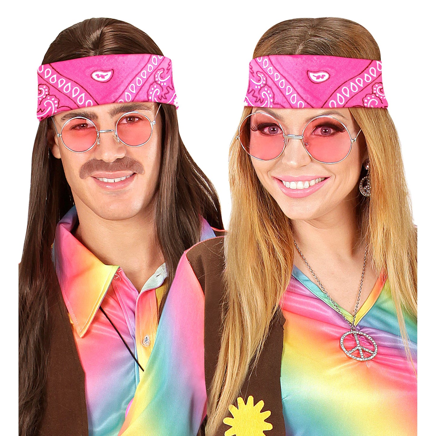 "BANDANA ROSA" 55x55 cm - 100% Bauwolle – Ansicht 4