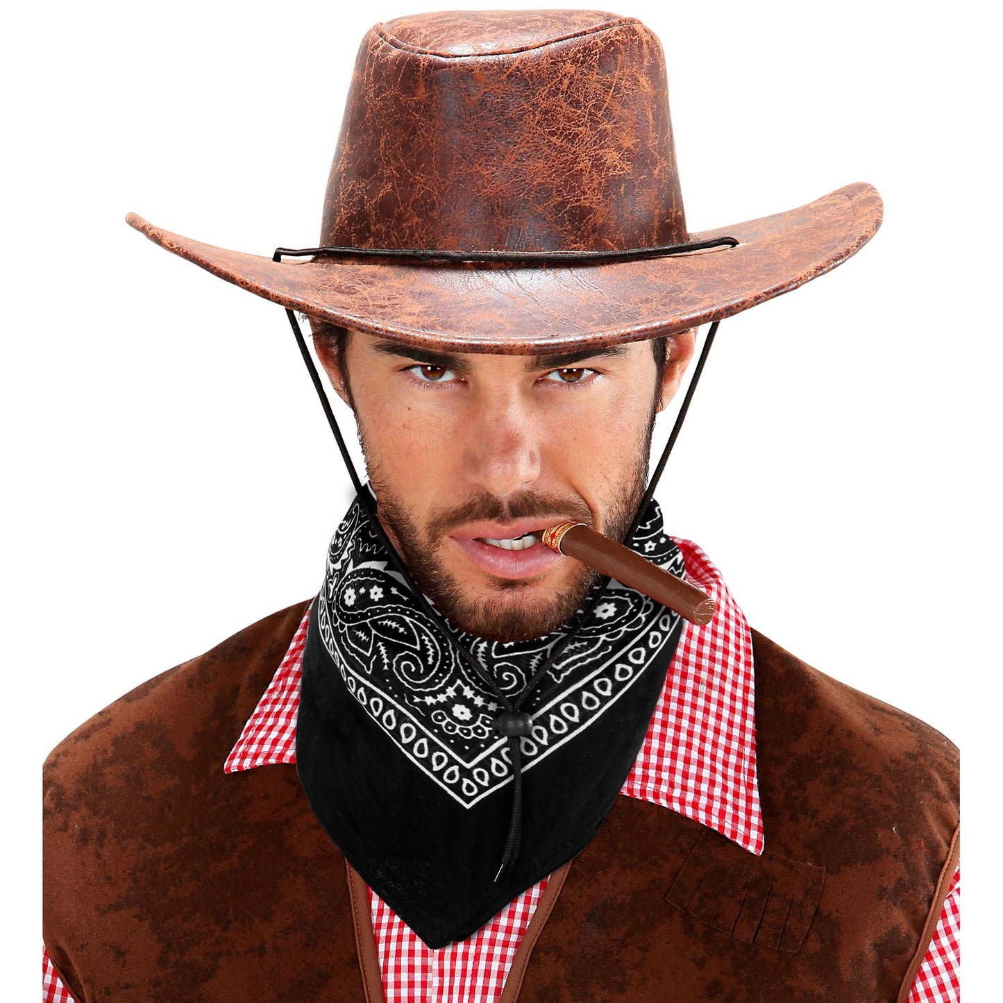 "BANDANA SCHWARZ" 55X55 cm - 100% Baumwolle – Ansicht 4