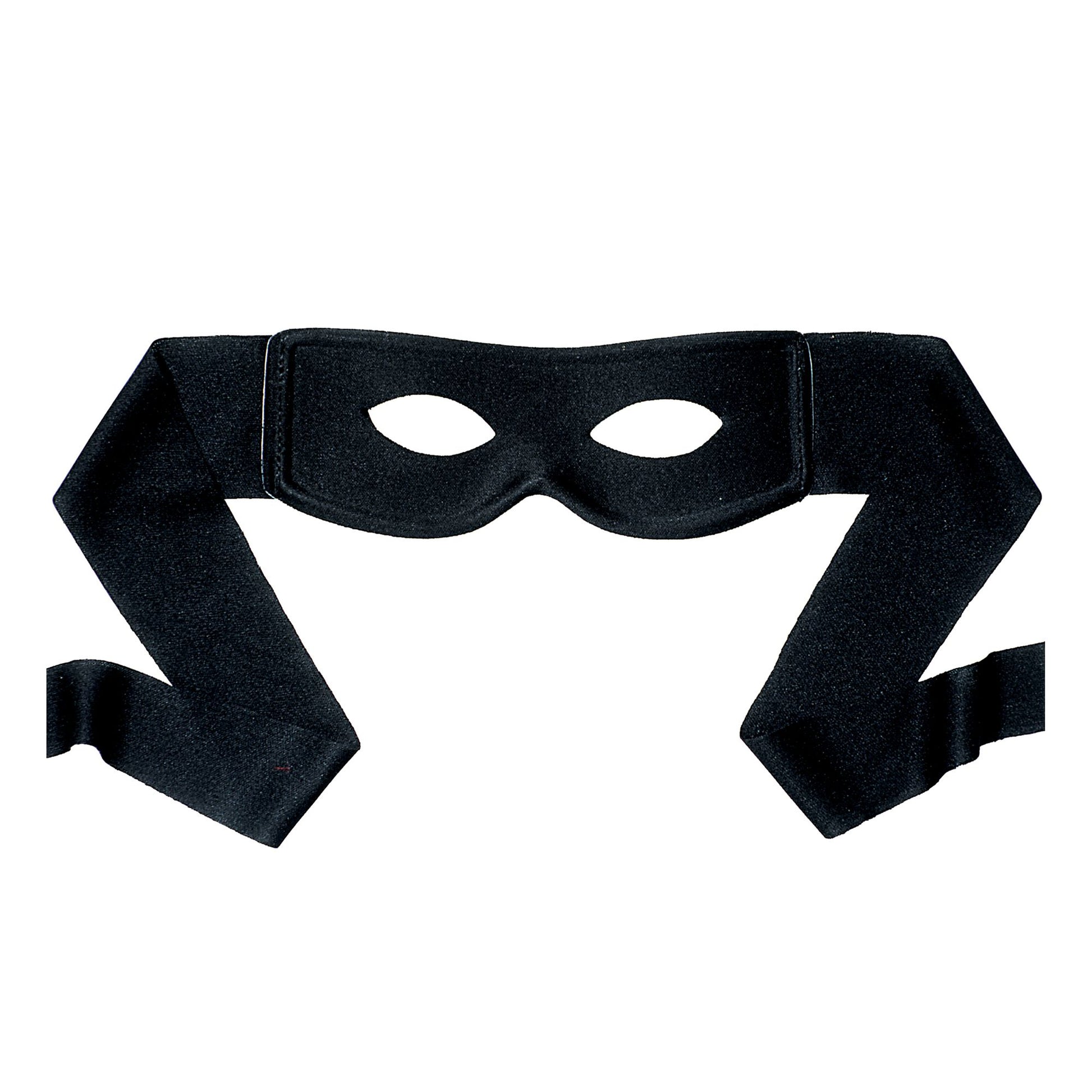 "BANDITEN AUGENMASKE" schwarz – Vorderansicht