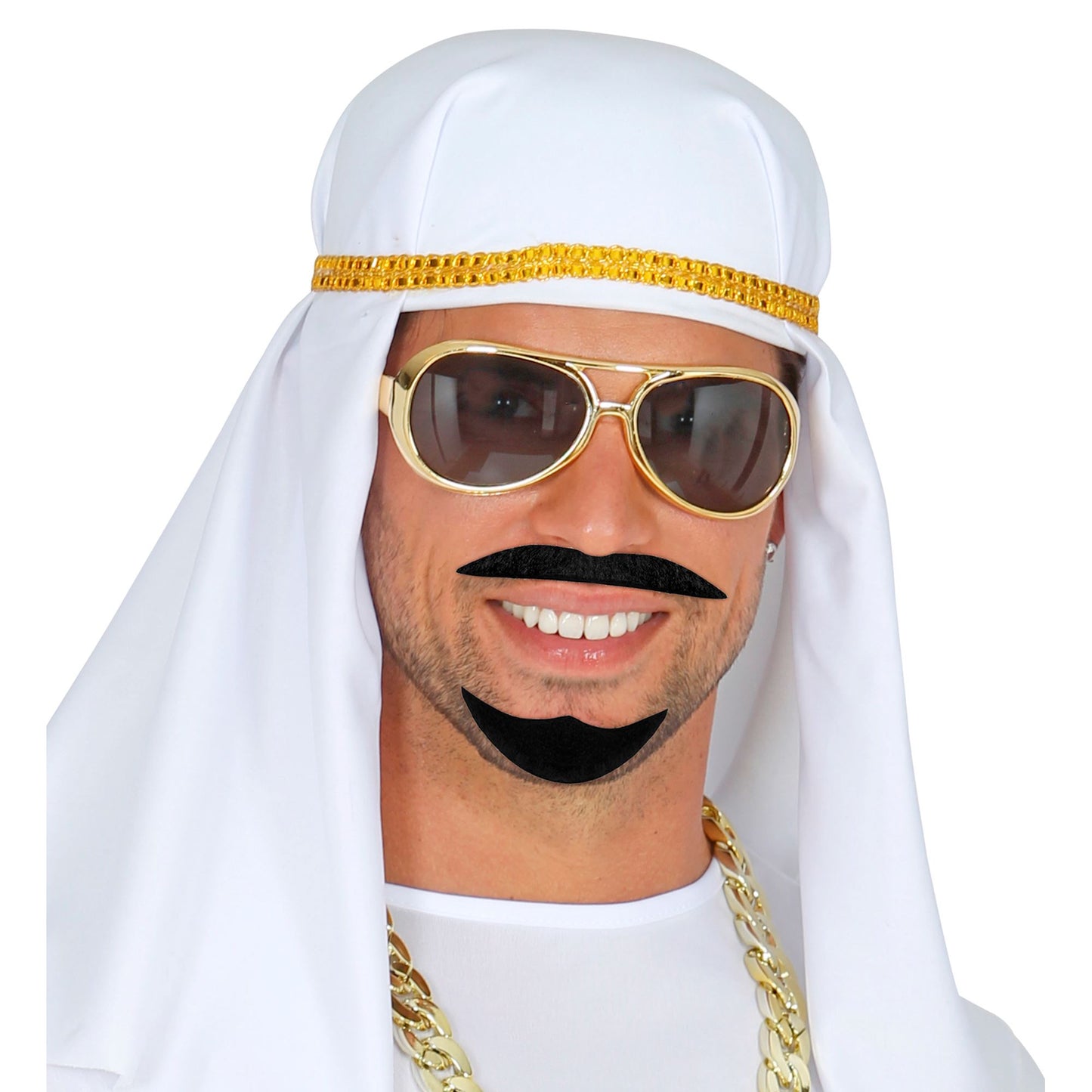 "BART UND SCHNURRBART ARABER" klebend - schwarz – Ansicht 3
