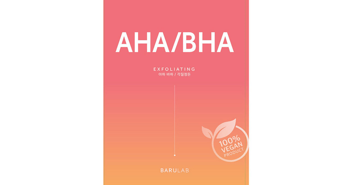 BARULAB The Clean Vegan Mask Exfoliating AHA-BHA Tuchmaske 23 g