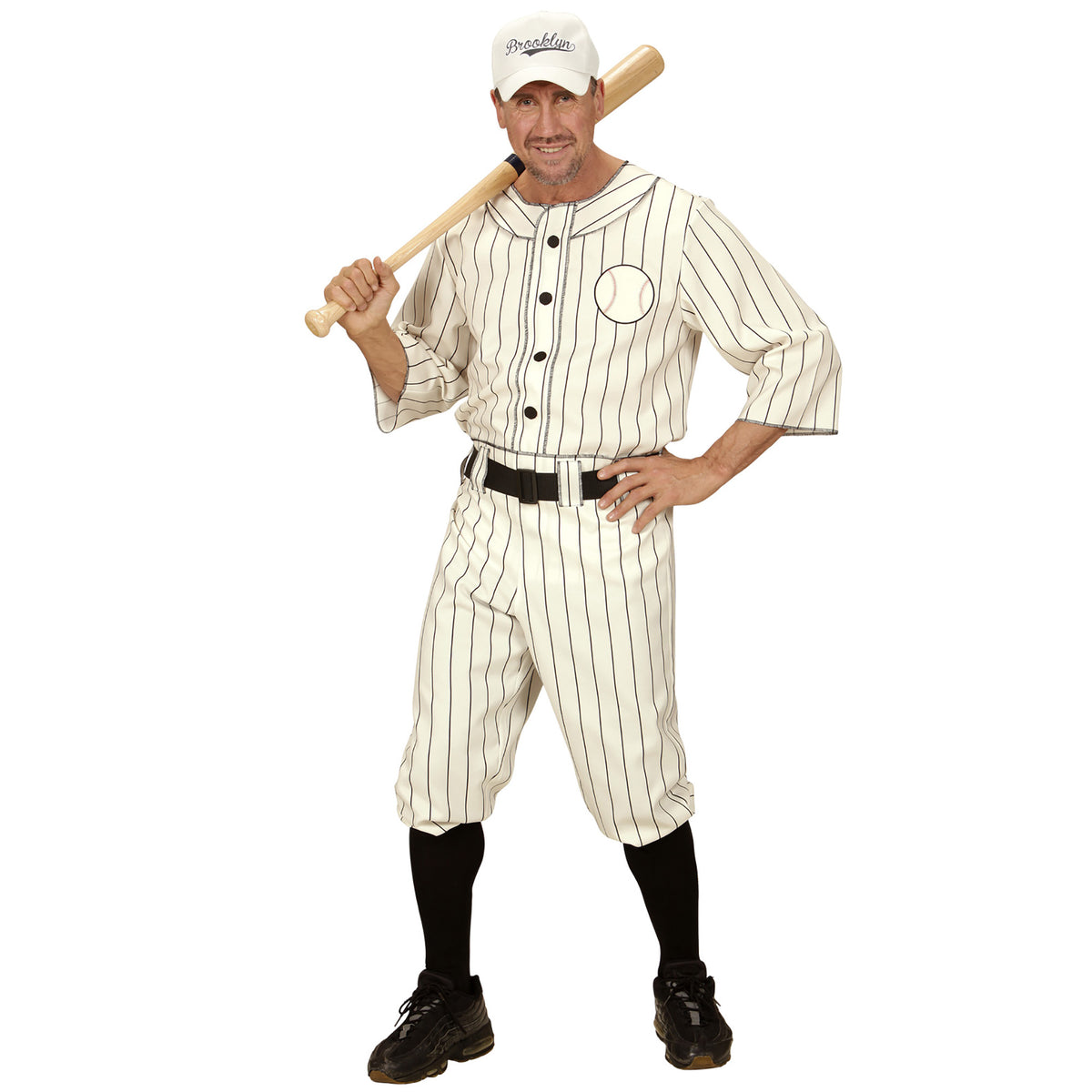 "BASEBALL PLAYER" (Shirt, Hose mitGürtel, Kappe) – Vorderansicht