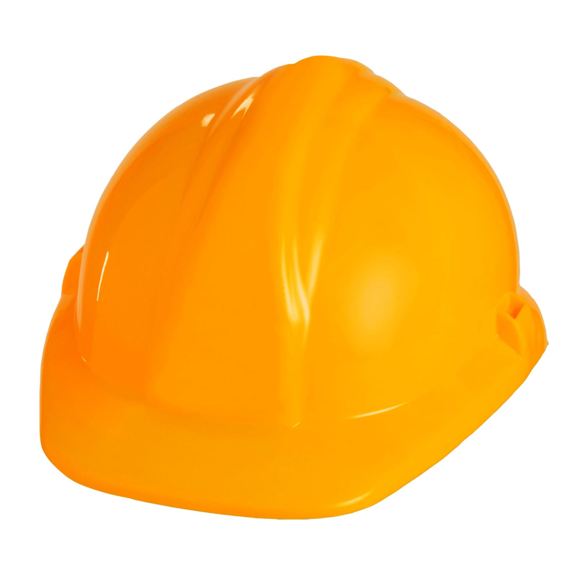 "BAUARBEITERHELM" aus Hartplastik – Vorderansicht