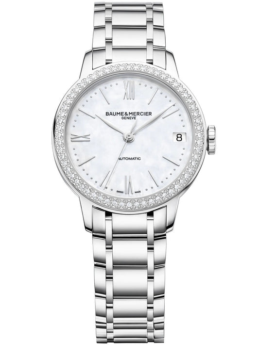 BAUME&MERCIER CLASSIMA W-Diamonds MOA10479 Date - Armbanduhr 31 mm
