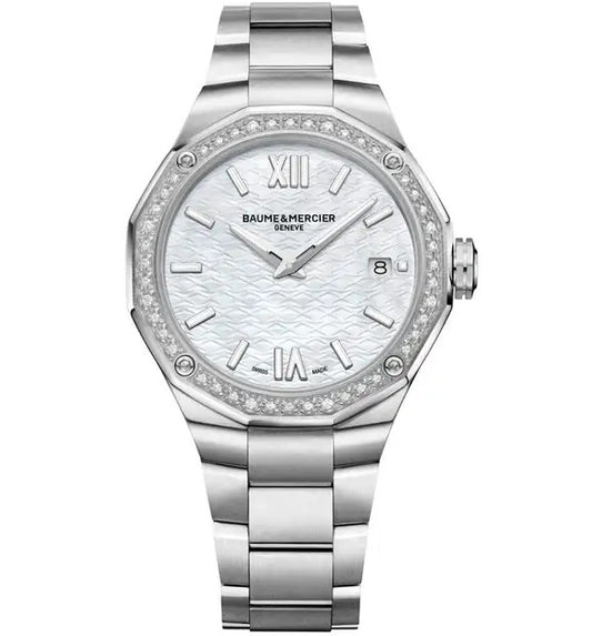 BAUME&MERCIER RIVIERA w-Diamonds MOA10662 Date - Armbanduhr 36 mm