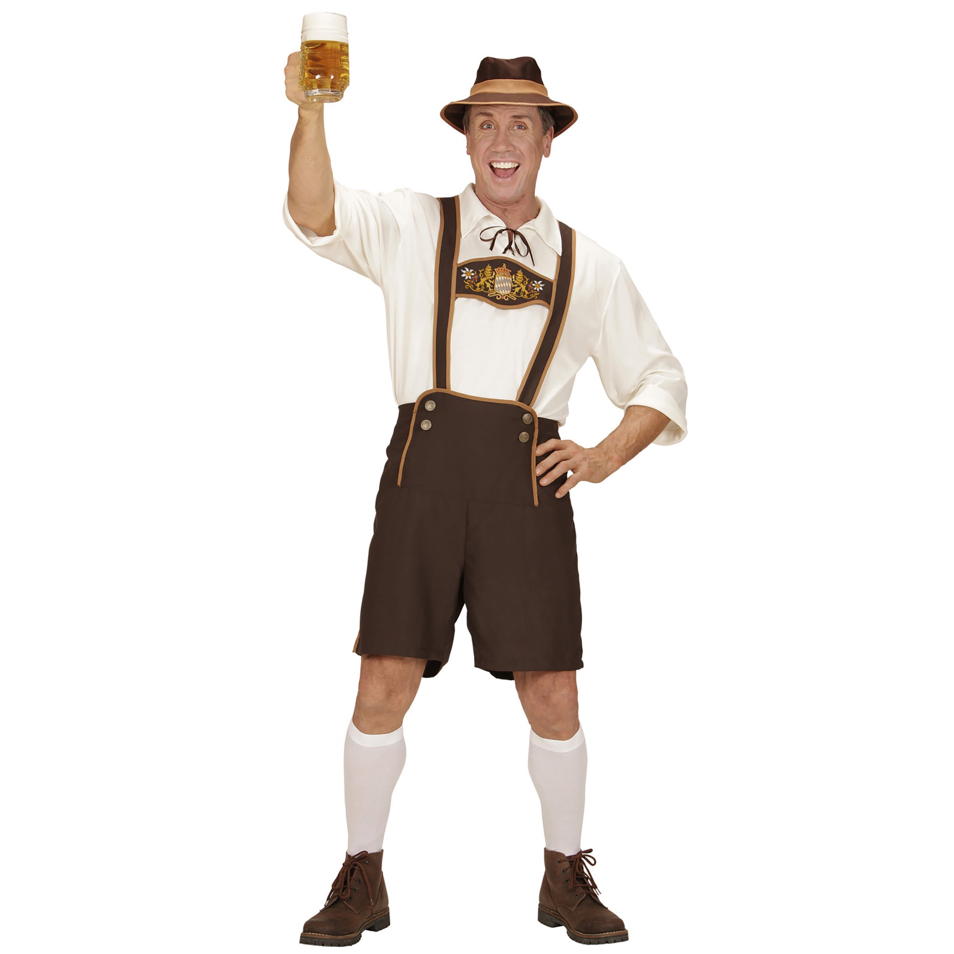 "BAYER" (Lederhosen, Hemd, Socken, Hut) – Vorderansicht