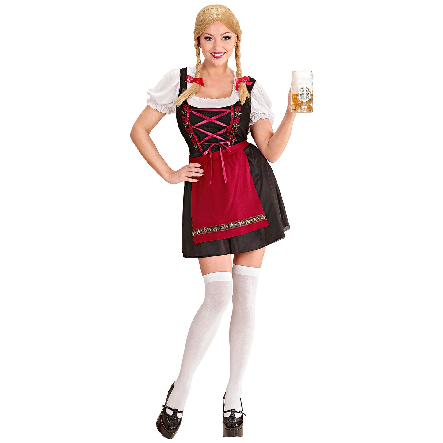 "BAYERISCHE KELLNERIN" (Kleid, Bluse, Schürze) – Vorderansicht