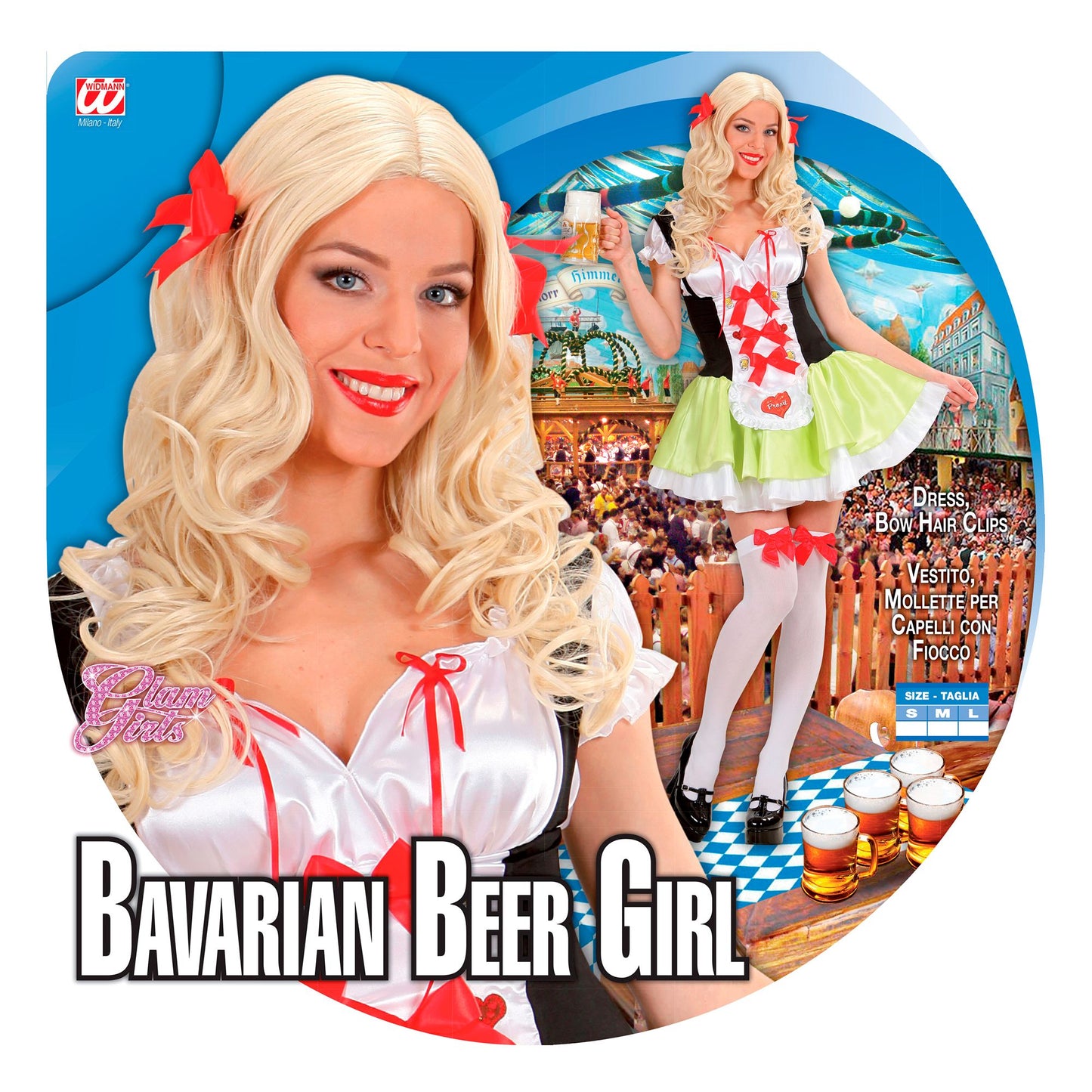 "BAYRISCHE KELLNERIN" (Kleid, Haarklammern mit Schleife) – Ansicht 4