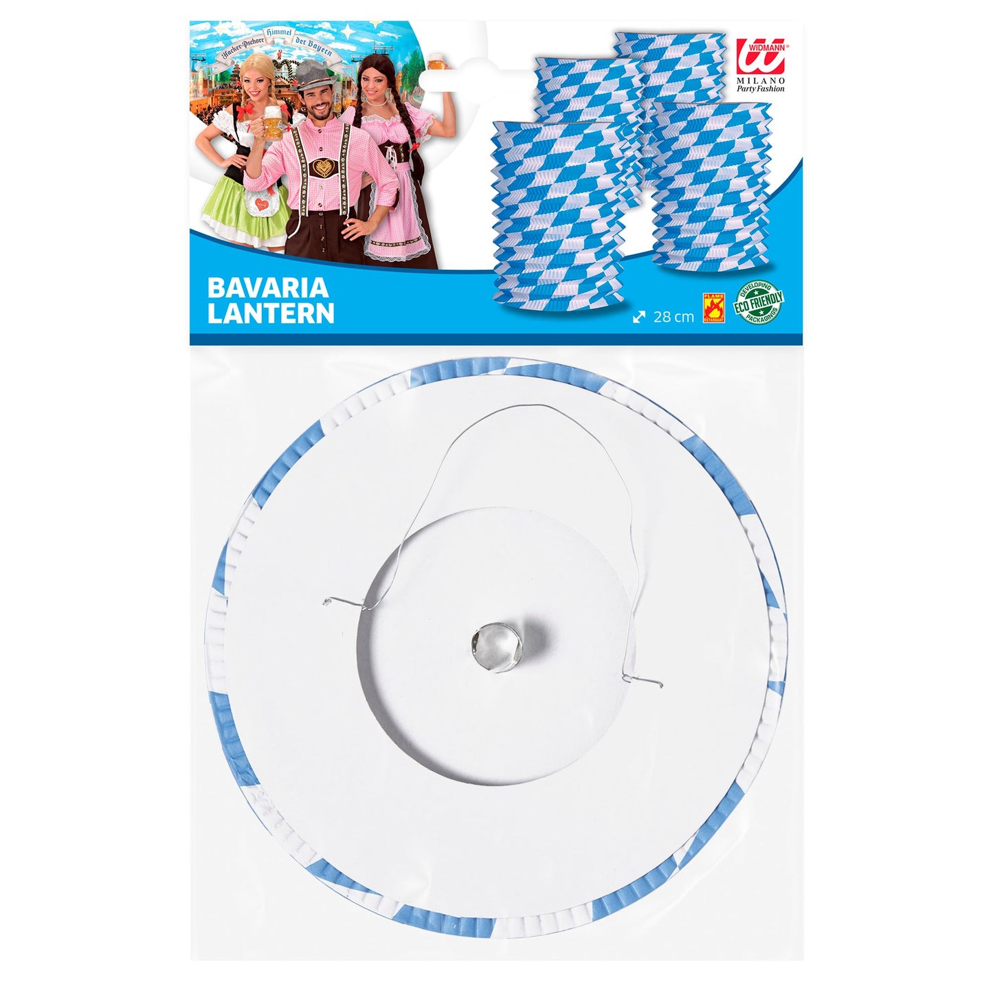 "BAYRISCHE LATERNE" Ø 16 cm - 28 cm - schwer entflammbar – Detailansicht