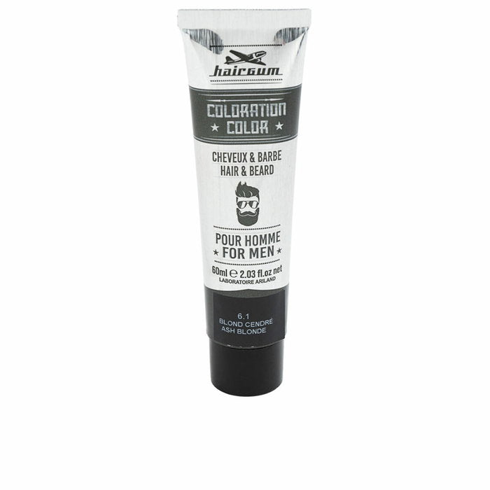 HAIRGUM HAIRGUM Coloration Tinte für Bart und Haar 6,1 Rubio Ceniza 60 g Haarfarbe