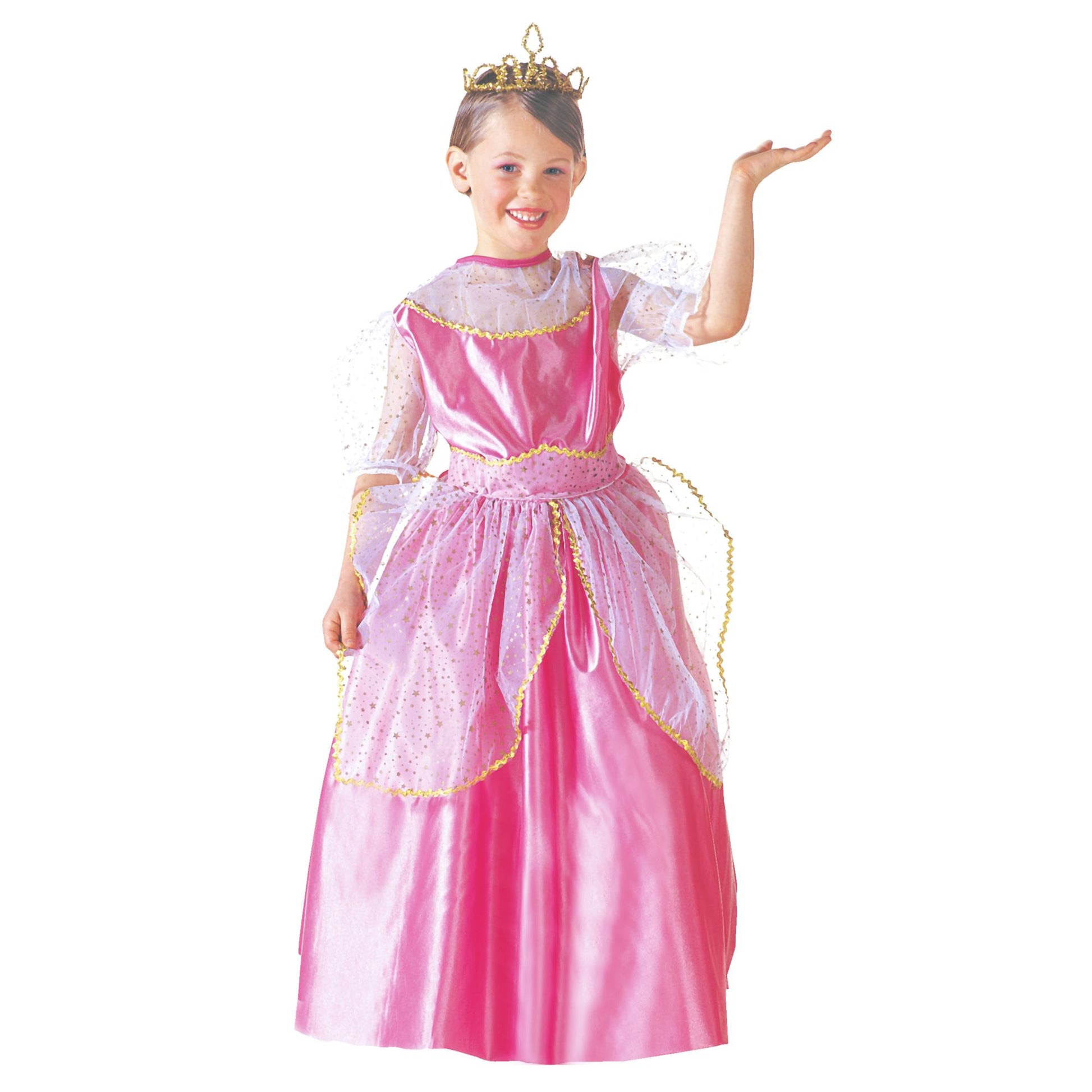 "BEAUTY QUEEN" (Kleid, Gürtel, Krone) – Vorderansicht