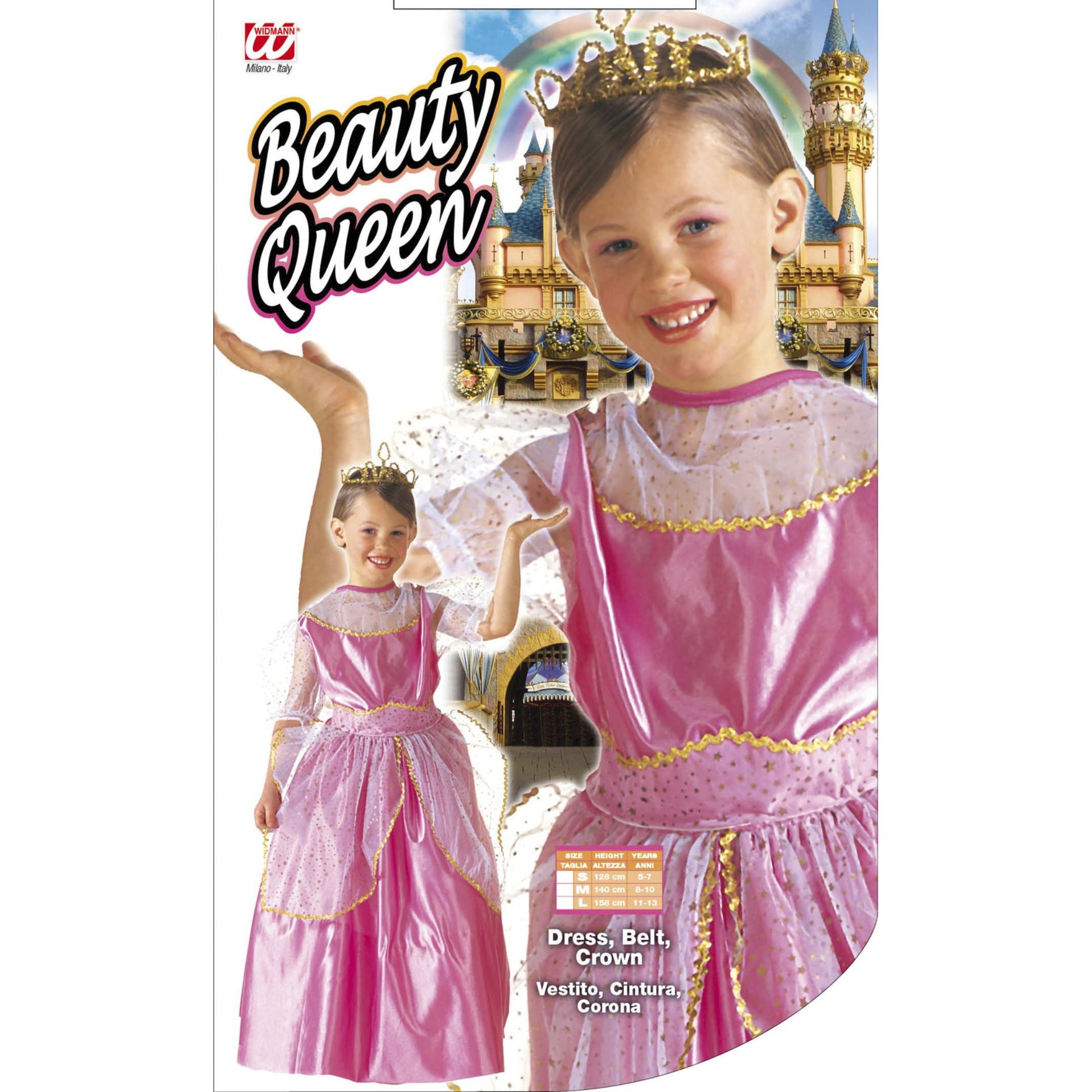 "BEAUTY QUEEN" (Kleid, Gürtel, Krone) – Detailansicht