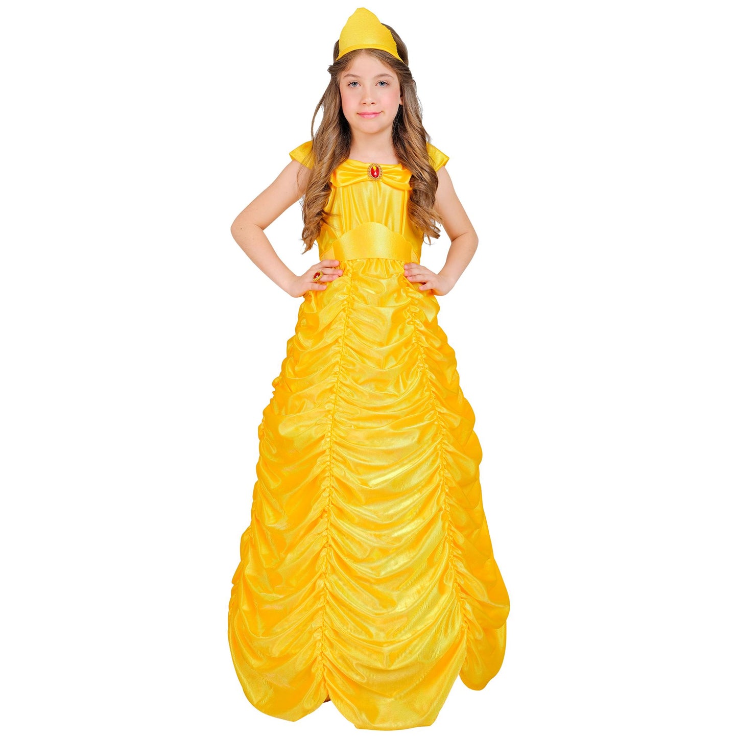 "BEAUTY QUEEN" (Kleid mit Petticoat, Gürtel, Kopfbedeckung) – Detailansicht
