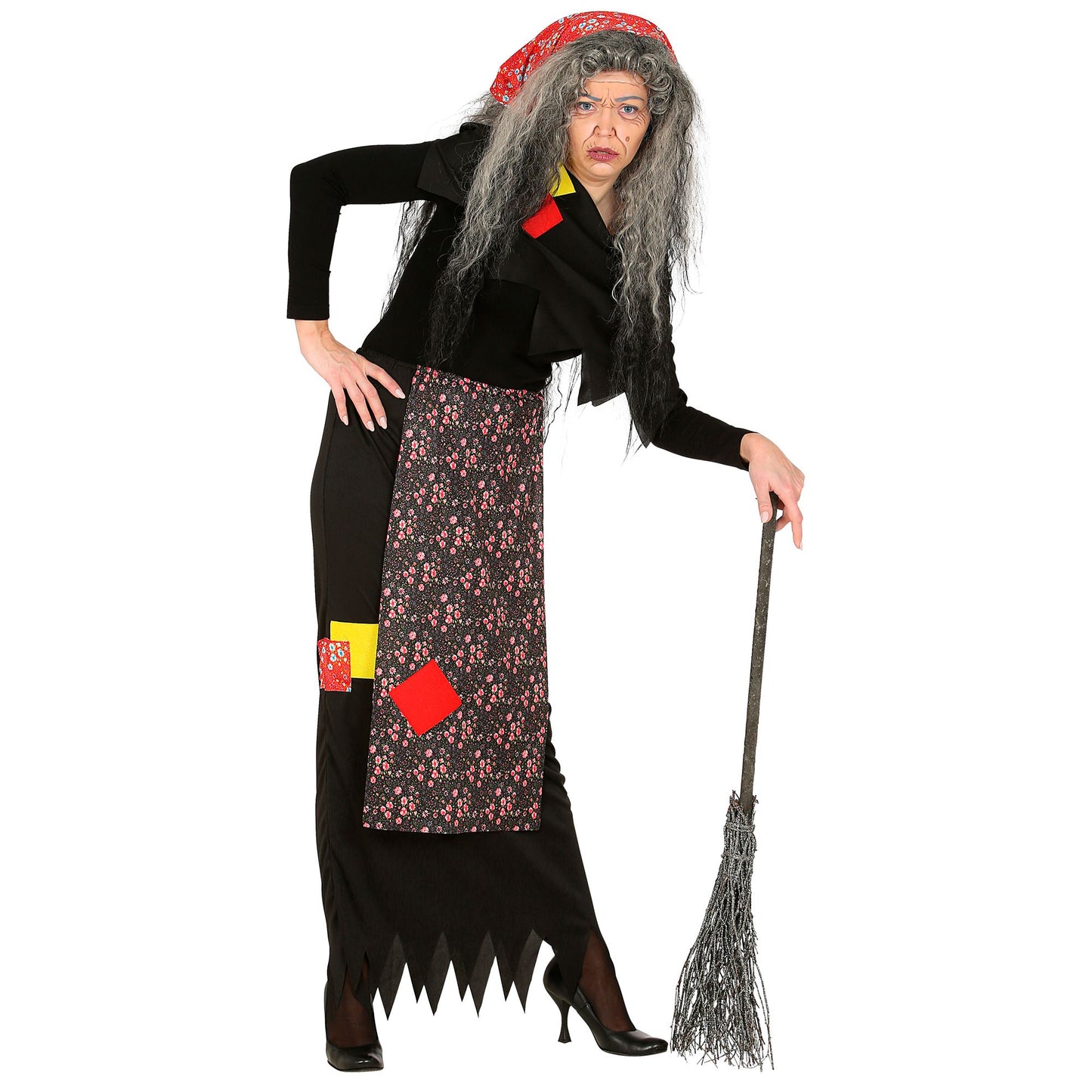 "BEFANA HEXE" (Rock mit Schürze, Schultertuch, Kopftuch) – Detailansicht