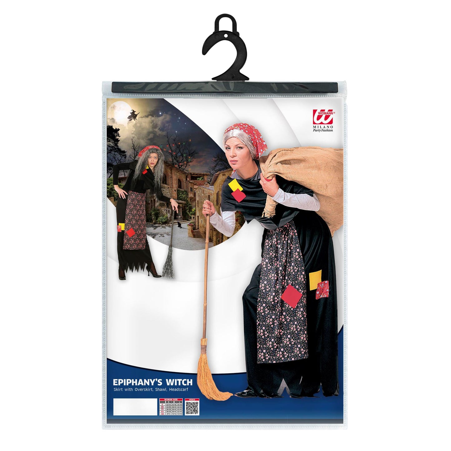 "BEFANA HEXE" (Rock mit Schürze, Schultertuch, Kopftuch) – Ansicht 3