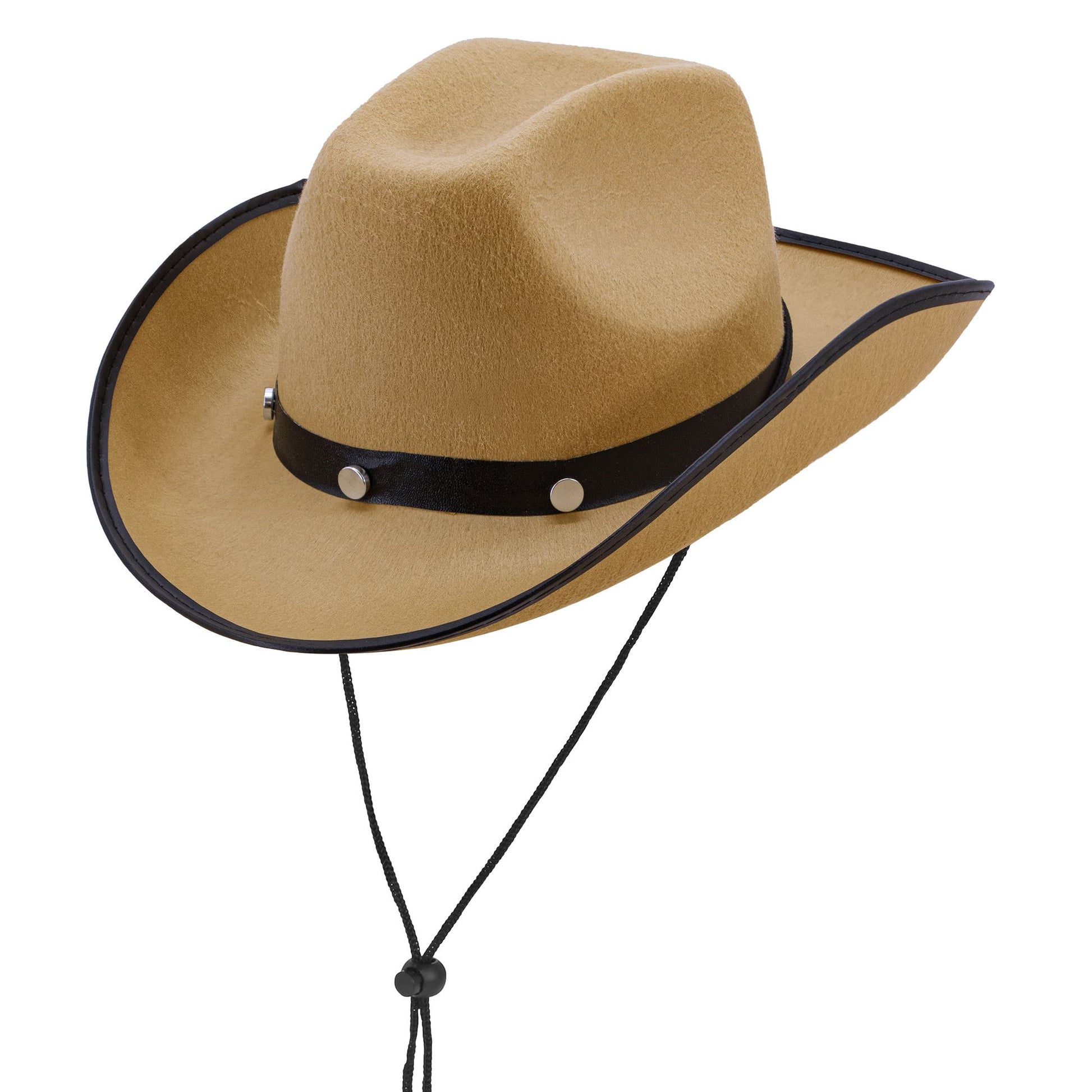 "BEIGER COWBOYHUT MIT METALLNIETEN" – Vorderansicht