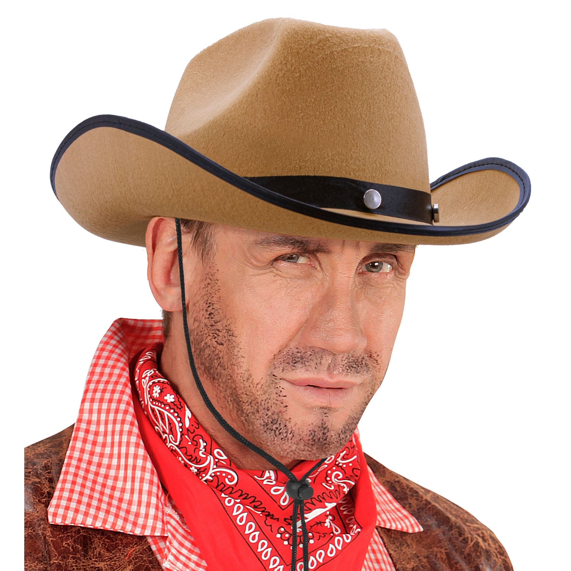 "BEIGER COWBOYHUT MIT METALLNIETEN" – Ansicht 3