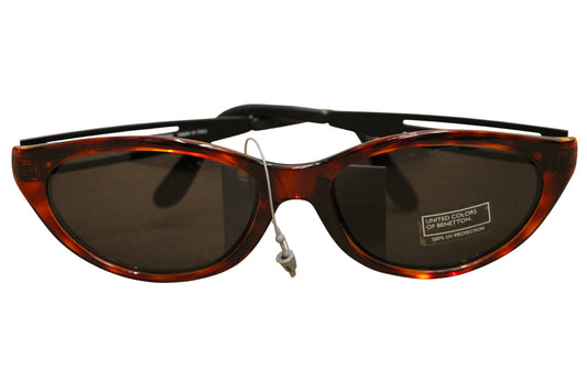 Benetton Benetton, United Colors of Benetton, Sonnenbrille, Braunes Katzenauge, Unisex Regular