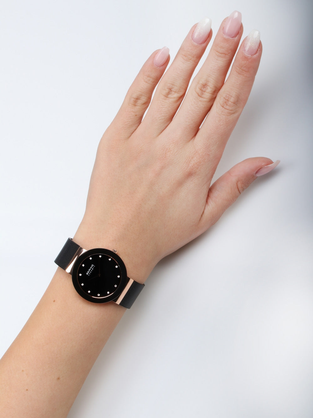 BERING 11435-166 Only Time Armbanduhr 35 mm Schwarz ansicht-3