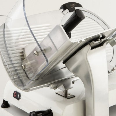 Berkel Red Line 300 Aufschnittmaschine Swiss Edition mit Carbonstahl-Messer – Detailansicht