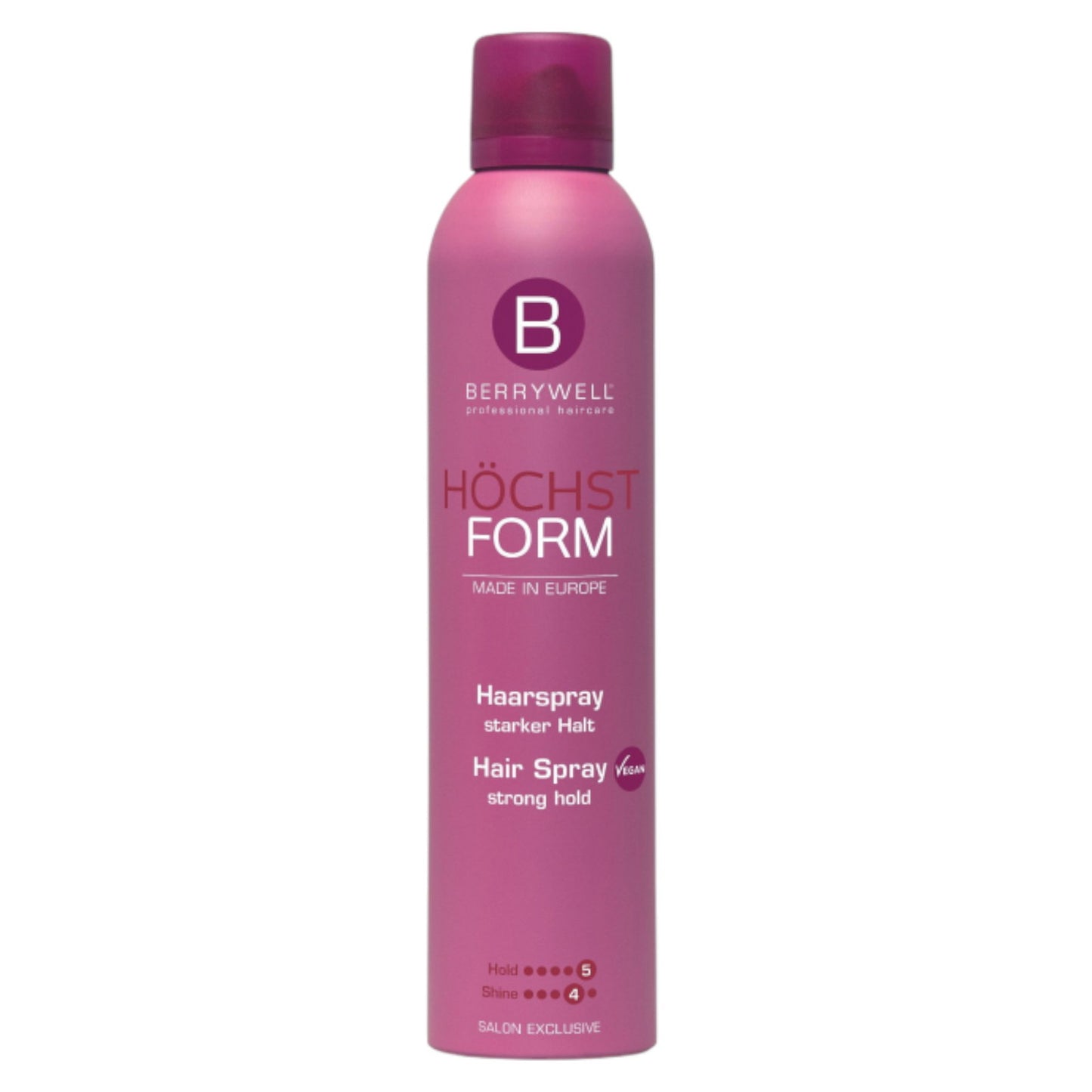 Berrywell, Hochst Form, Haarspray, Starker Halt, 5, 500 ml *Tester
