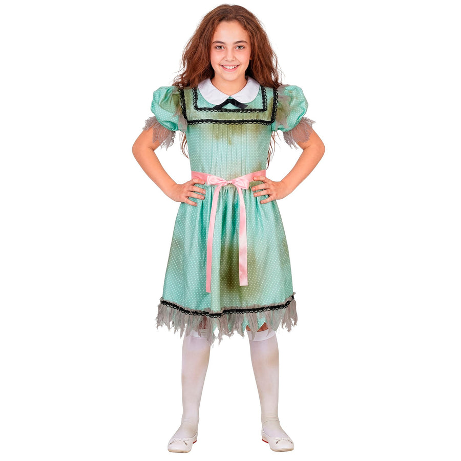 "BESESSEN" (Kleid, Gürtel, Strümpfe) – Vorderansicht
