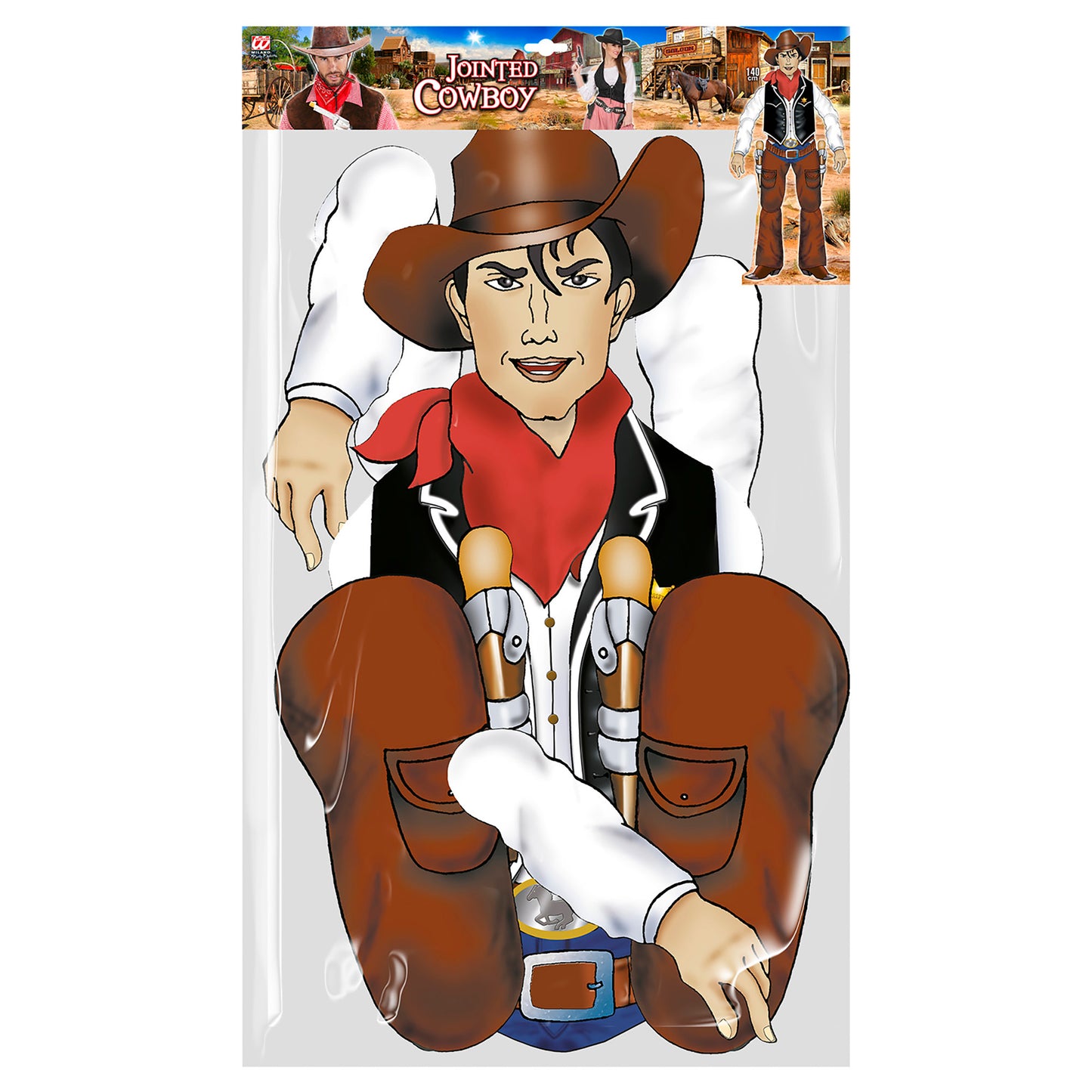 "BEWEGLICHER COWBOY" h 1,40 m – Detailansicht