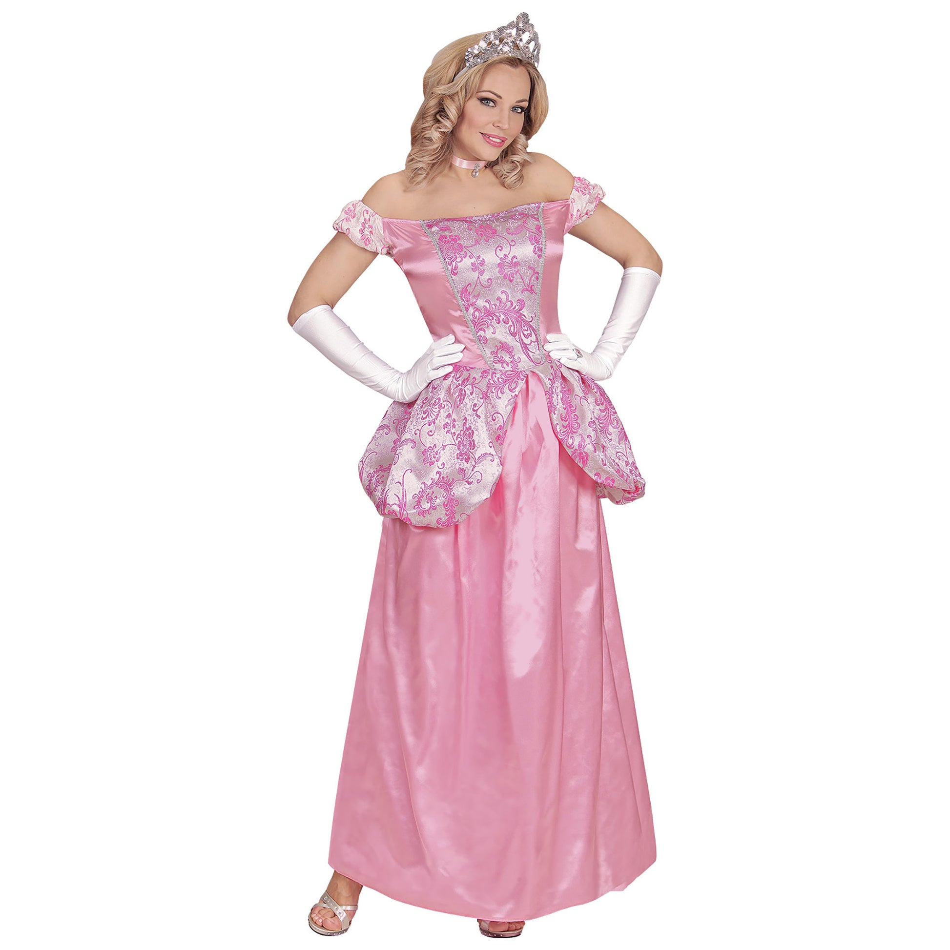 "BEZAUBERNDE PRINZESSIN" (Kleid mit Reifunterrock, Handschuhe, Halsband, Diadem) – Ansicht 3